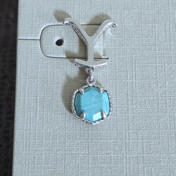 Yellow💛 Rose🌹 By Kendra Scott x Yellowstone🐂 "Dutton" Drop Earrings - NWT - Picture 3 of 16